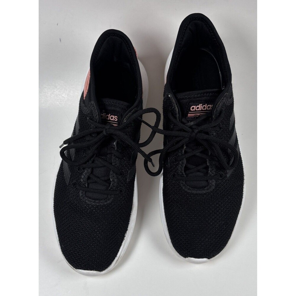 adidas Shoes Womens Size 8 Cloudfoam Black Pink Running Athletic